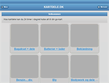 Tablet Screenshot of kartdele.dk